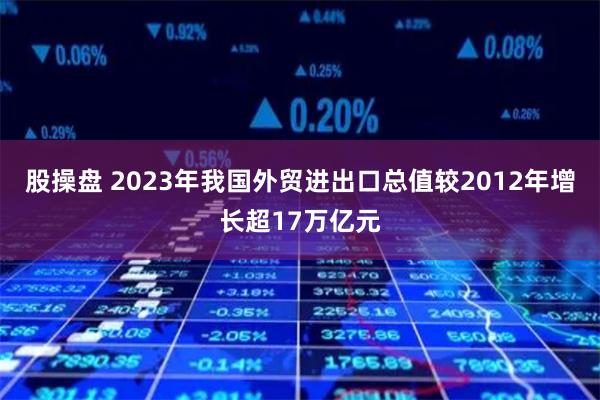 股操盘 2023年我国外贸进出口总值较2012年增长超17万亿元